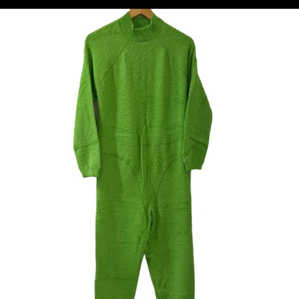 Savage X Fenty Rhianna Fluff It Up Catsuit Jumpsuit Kelly Green NWT Size XL